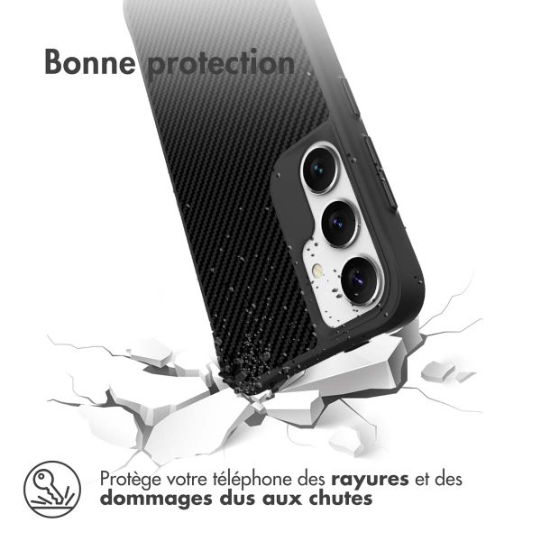 imoshion Rugged Hybrid Carbon Case Samsung Galaxy S24 - Noir