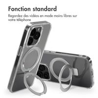 Accezz Coque Ring Stand avec MagSafe Apple iPhone 14 Pro - Transparent