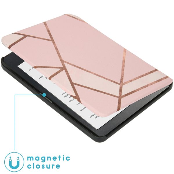 imoshion ﻿Design Slim Hard Sleepcover Kobo Clara HD - Pink Graphic