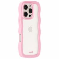 Holdit Coque Wavy Apple iPhone 16 Pro - Transparent / Pink