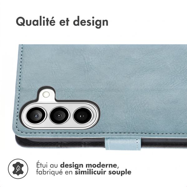 imoshion Étui de télephone portefeuille de luxe Samsung Galaxy A27 (5G) - Bleu clair