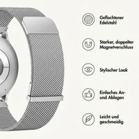 imoshion Bracelet magnétique milanais  - Connexion universelle 20 mm - Argent