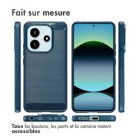 imoshion Coque Brushed Xiaomi Redmi Note 14 (4G) - Bleu foncé
