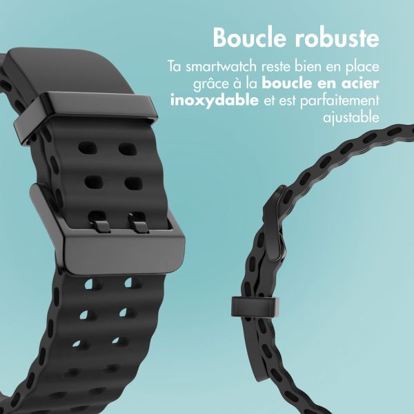 imoshion Bracelet Ocean en silicone Samsung Galaxy Watch Ultra (2024/2025) - Noir