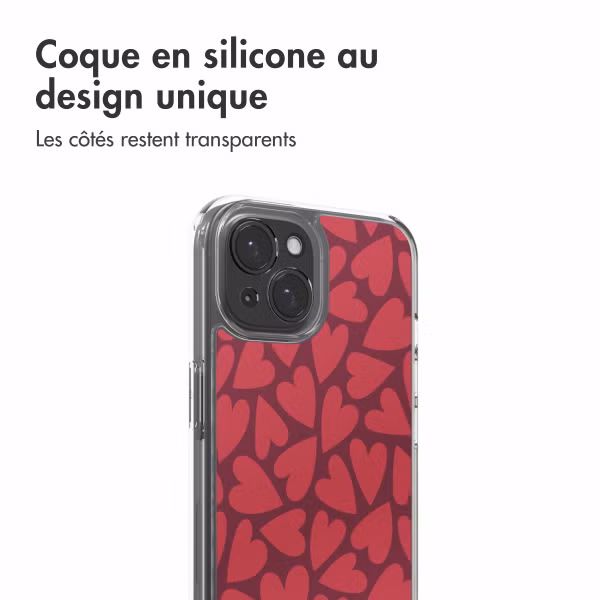 imoshion Coque Design Apple iPhone 15 - Hearty Coral Dust