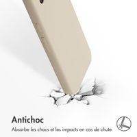 Accezz Coque Liquid Silicone Google Pixel 9A - Stone