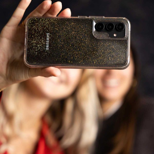 imoshion Coque arrière transparente Pailletée Samsung Galaxy A15 (5G/4G) - Doré