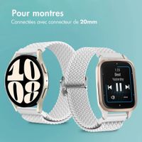 imoshion Bracelet tissée en nylon - Connexion universelle 20 mm - Blanc