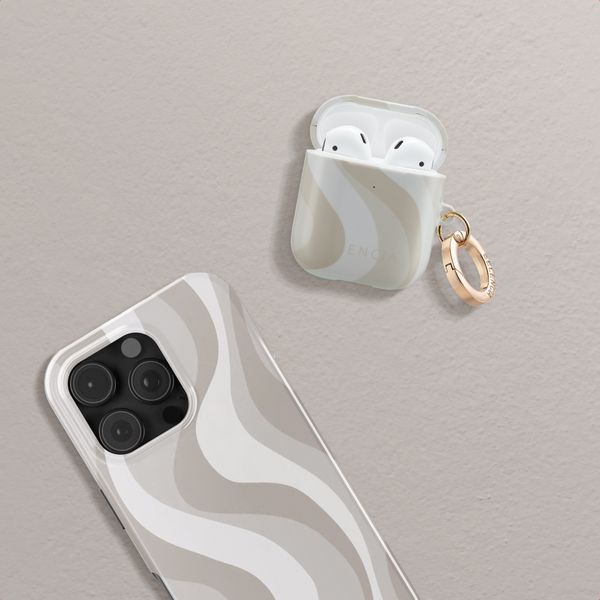 Selencia Coque Vivid Apple AirPods 1 / 2 - Desert Waves Beige