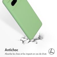 Accezz Coque Liquid Silicone Google Pixel 7 - Vert