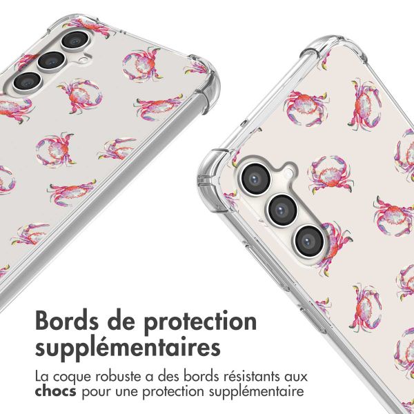 imoshion Coque Design avec cordon Samsung Galaxy S23 FE - Crab Watercolor