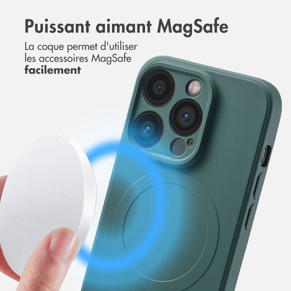 imoshion Coque Couleur avec MagSafe iPhone 14 Pro - Vert foncé