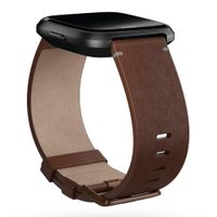 Fitbit Bracelet Leather Fitbit Versa / Versa 2 / Versa Lite - Taille L - Cognac
