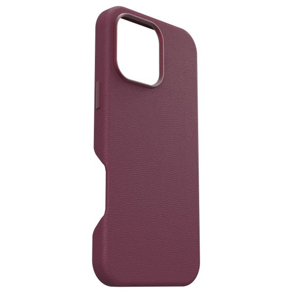 OtterBox Coque en cuir de cactus Symmetry MagSafe Apple iPhone 16 Pro Max - Maroon Bells