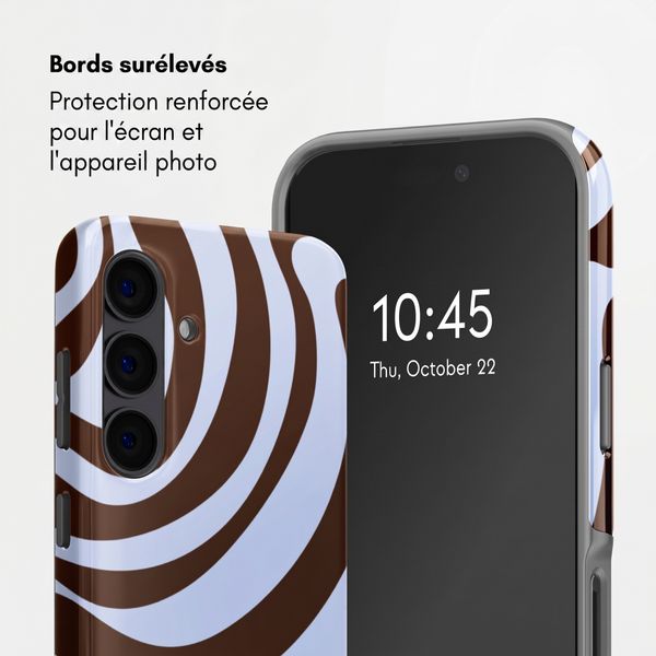 Selencia Coque arrière Vivid Samsung Galaxy S24 - Dream Swirl Chocolate