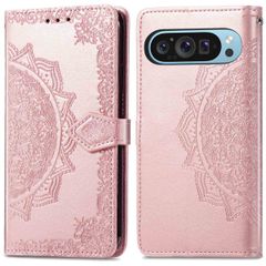 imoshion Etui de téléphone portefeuille Mandala Google Pixel 9 - Rose Dorée