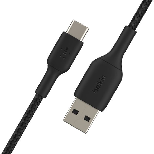 Belkin Boost↑Charge™﻿ Braided USB-C vers câble USB - 1 mètre - Noir