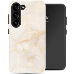 Selencia Coque arrière Vivid Samsung Galaxy S23 - Golden Beige Marble