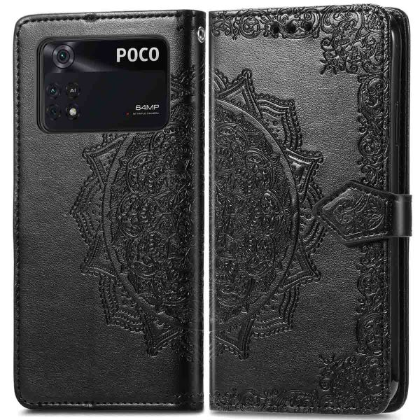 imoshion Etui de téléphone portefeuille Mandala Xiaomi Poco M4 Pro 5G - Noir