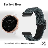 imoshion Bracelet en nylon élastique  - Connexion universelle 18 mm - Gris clair
