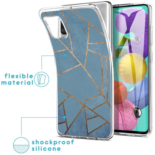 imoshion Coque Design Samsung Galaxy A51 - Blue Graphic