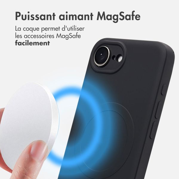 imoshion Coque Couleur avec MagSafe iPhone 16e - Noir