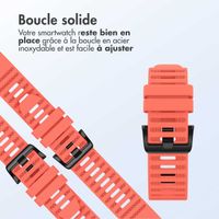 imoshion QuickFit® Bracelet en silicone Stripe Garmin Watch | Fixation 22 mm - Orange