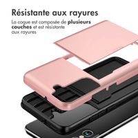 imoshion Coque arrière avec porte-cartes Samsung Galaxy S22 - Rose Doré