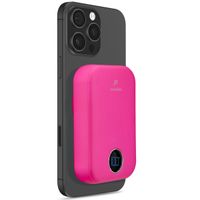 imoshion Batterie externe MagSafe - 10.000 mAh - Batterie externe sans fil - Rose vif