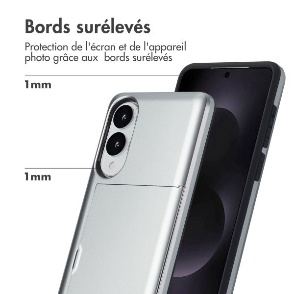 imoshion Coque arrière avec porte-cartes Samsung Galaxy S25 Edge - Gris