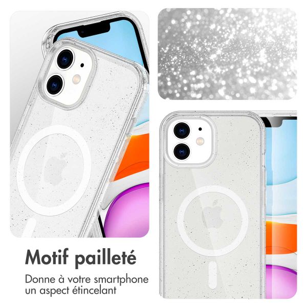 imoshion Coque Sparkle avec MagSafe iPhone 12 (Pro) - Transparent