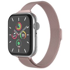 imoshion Bracelet slim Milanese Apple Watch Series 1 t/m 9 / SE (38/40/41 mm) | Series 10 / 11 (42 mm) - Rose