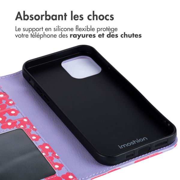 imoshion Étui de télephone portefeuille Design Apple iPhone 11 - Dusty Rose Blossoms