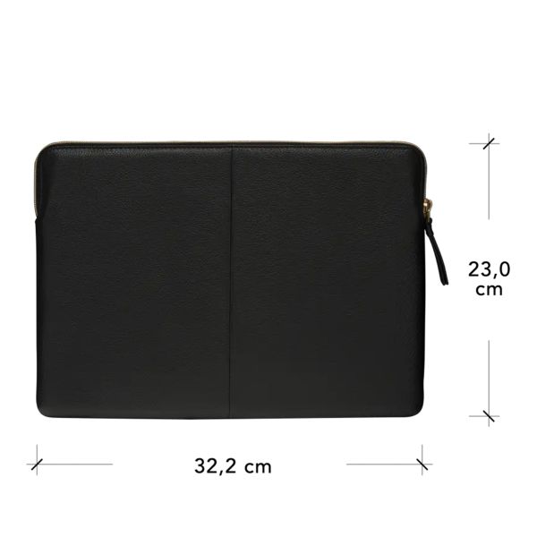 dbramante1928 ﻿Paris Sleeve - Pochette ordinateur 13 pouces - Cuir véritable - MacBook Pro 13 pouces / Air 13 pouces - Night Black