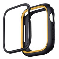 Uniq Moduo Coque Apple Watch avec Lunette interchangeable Apple Watch 4-9 / SE - 40/41 mm - Midnight (Black/Mustard)