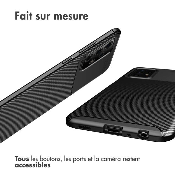 imoshion Coque silicone Carbon Samsung Galaxy A52(s) (5G/4G) - Noir