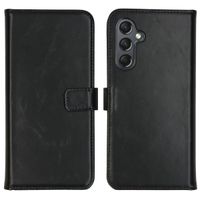 Selencia Étui de téléphone portefeuille en cuir véritable Samsung Galaxy A25 (5G) - Noir