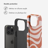 Selencia Coque arrière Vivid Tough iPhone 15 Pro - Dream Swirl Orange