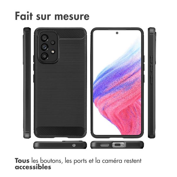 imoshion Coque Brushed Samsung Galaxy A53 - Noir