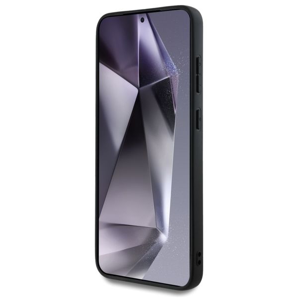 Guess Coque 4G Metal Logo Glitter Samsung Galaxy S25 - Doré