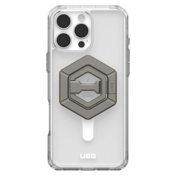 UAG Coque Plyo Pro + Magnetic Ring Stand Apple iPhone 16 Pro Max - Ice White / Titanium