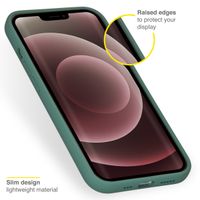 Accezz Coque Liquid Silicone Apple iPhone 13 Pro Max - Vert foncé