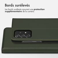 Accezz Étui de téléphone Slim Folio en cuir de qualité supérieure Samsung Galaxy A52(s) (5G/4G) - Vert