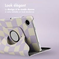 imoshion Coque tablette Design rotatif à 360° Samsung Galaxy Tab A9 8.7 pouces - Dancing Cubes