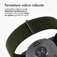 imoshion Bracelet QuickFit® en nylon  - Connexion Garmin 20 mm - Taille L/XL - Vert