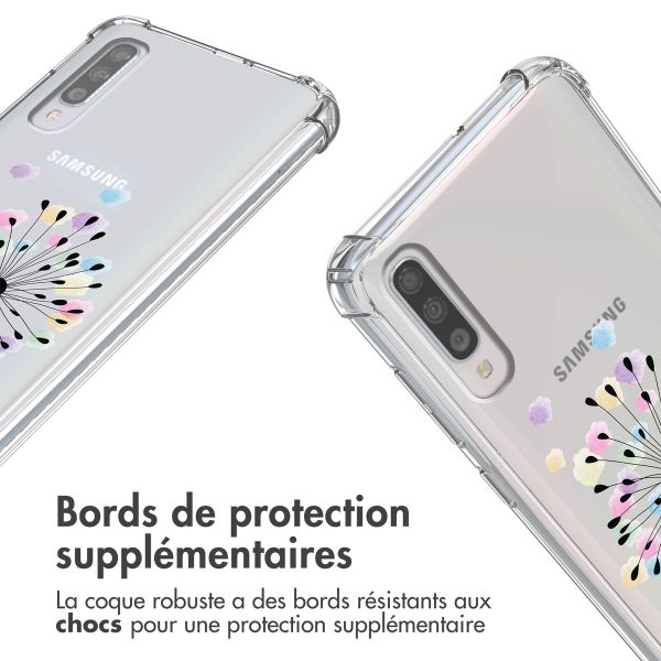 imoshion Coque Design avec cordon Samsung Galaxy A70 - Sandstone Dandelion