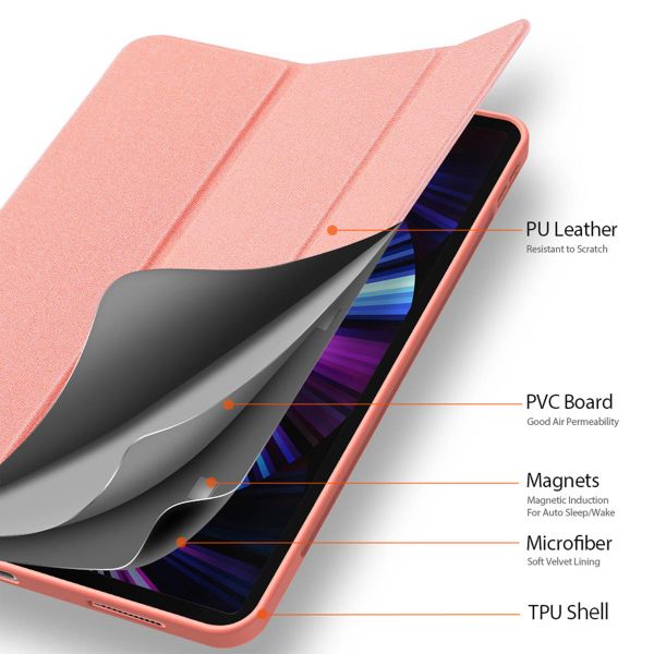 Dux Ducis Coque tablette Domo iPad Pro 12.9 (2020 / 2021 / 2022) - Rose