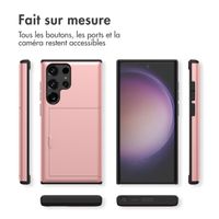 imoshion Coque arrière avec porte-cartes Samsung Galaxy S23 Ultra - Rose Doré