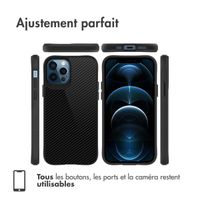 imoshion Coque Rugged Hybrid Carbon iPhone 12 (Pro) - Noir