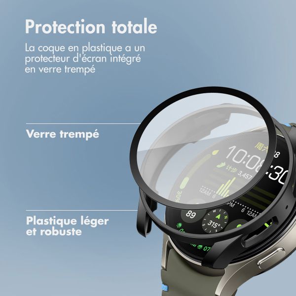 imoshion Coque rigide à couverture complète Samsung Galaxy Watch 7 - 44 mm - Noir